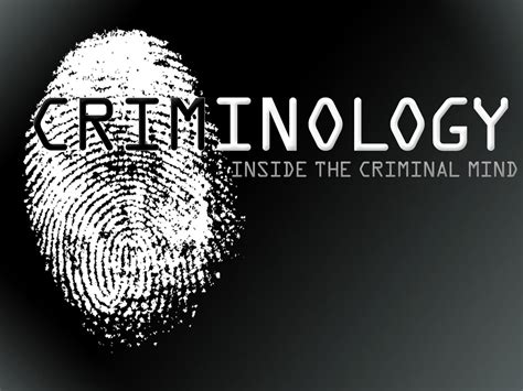 Criminology .
